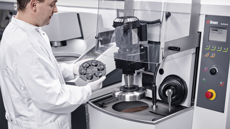 büyük boyut numune zımparalama parlatma cihazı