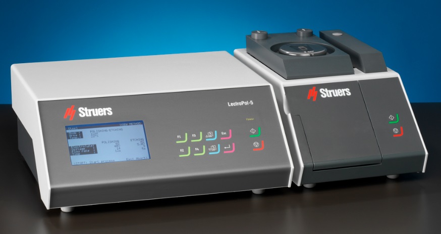 otomatik elektrolitik parlatma ve dağlama cihazı